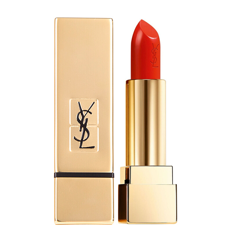 圣罗兰(ysl)方管口红 13#正橘色 迷魅纯漾亮采唇膏3.8g