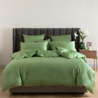 家柏饰(CORATED)60支长绒棉四件套全棉全棉简约床单三件套青春牛油果绿
