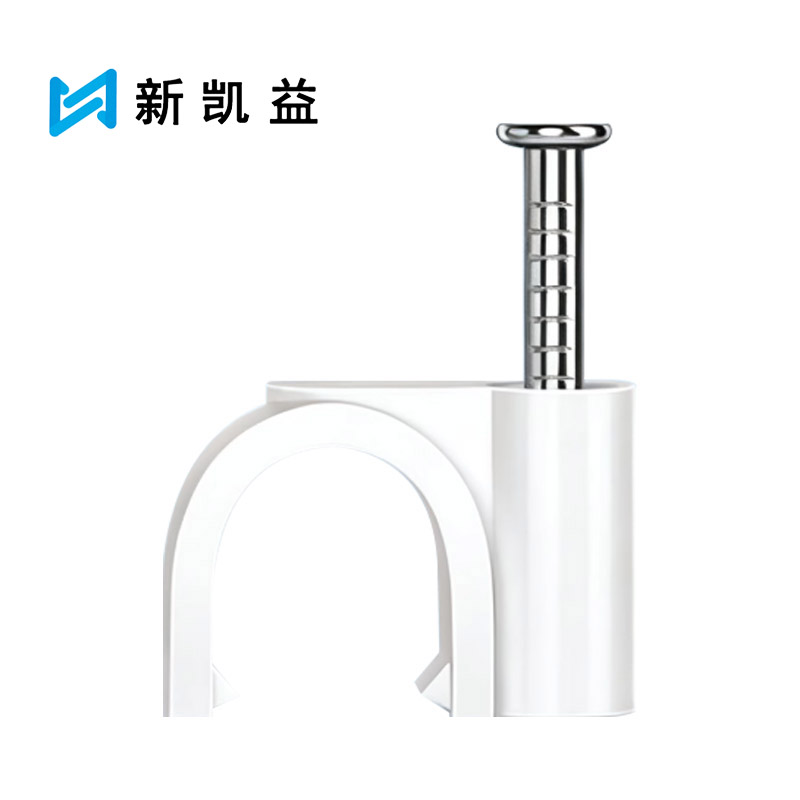 新凯益 PVC管卡带钉管卡固定卡 25MM加厚 个