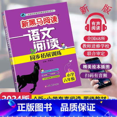 [1课1练]语文同步阅读A版 小学六年级 [正版]2024新版新黑马阅读语文阅读同步拓展训练A版小学六年级通用小学生6年