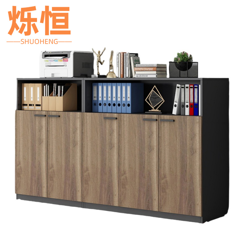 烁恒开放格收纳柜6门台