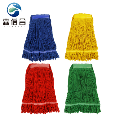森倍合 彩色棉线拖把替换头彩色蜡拖头 标准款/个