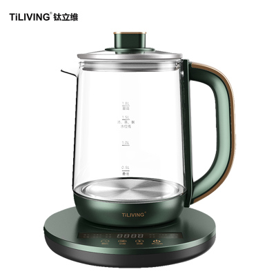 Tiliving钛立维钛养生壶家用多功能煮茶器花玻璃全自动办公室小型养身壶