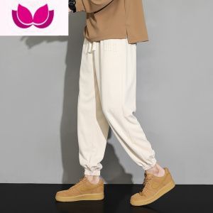 七斓束脚裤男潮牌裤子日系九分裤休闲长裤百搭宽松男生运动新款