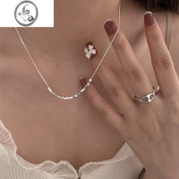 JiMi925银方块项链女轻奢小众锁骨链冷淡风高级感颈链2022年新款配饰