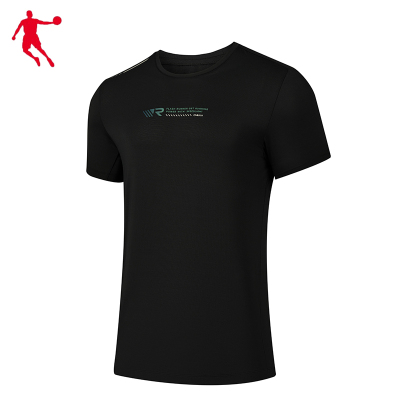 乔丹 短袖T恤衫 梭织T恤 衫男T恤 KHS13231422 男款 黑色 2XL码 件