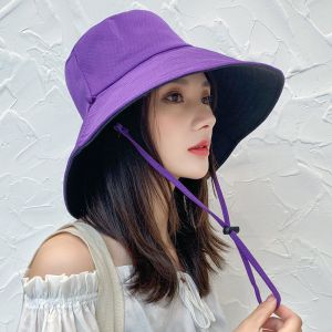 渔夫帽女防晒双面韩版潮遮阳夏季大檐太阳帽子