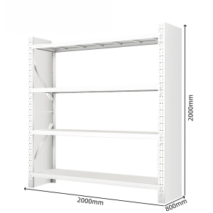 凡礼格四层货架带挡板2000*800*2000mm承重500kg组