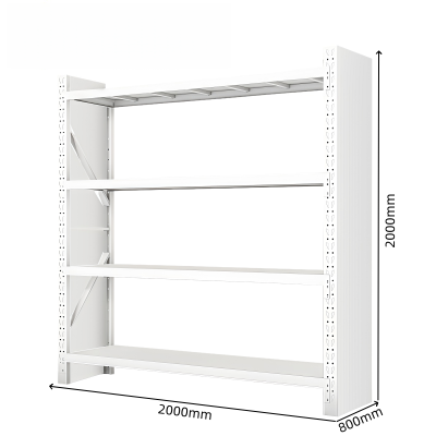 凡礼格四层货架带挡板2000*800*2000mm承重500kg组
