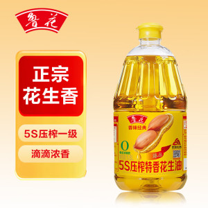 鲁花食用油 花生油 1.8L 香味经典