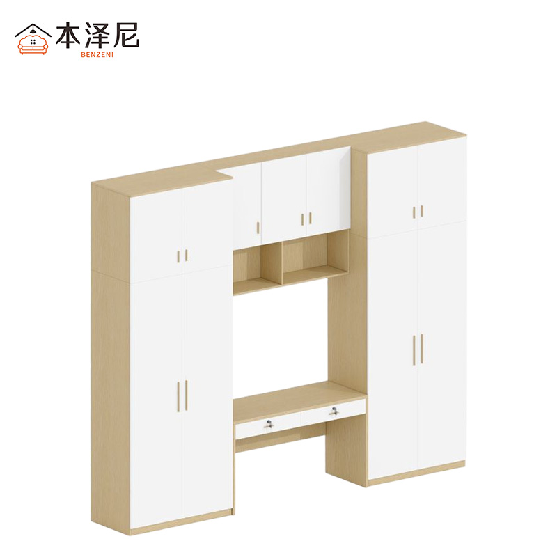 本泽尼 组合衣柜 木质组合柜 HTGD-M02WY 3000*550*2600mm 组