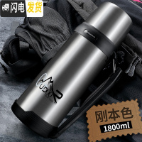 三维工匠保温杯大容量保温瓶瓶宝宝婴儿外出水杯子男女便携水壶1000 本色1800