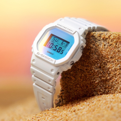 CASIO官方旗舰店卡西欧手表男款小方块g-shock新款运动防水学生生日送礼休闲男士电子石英男表DW-5600TL