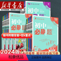 [套装七本]人教版语文数学英语道德历史生物地理 七年级下 [正版]2024初中必刷题七年级八年级九年级下册上册数学语文英