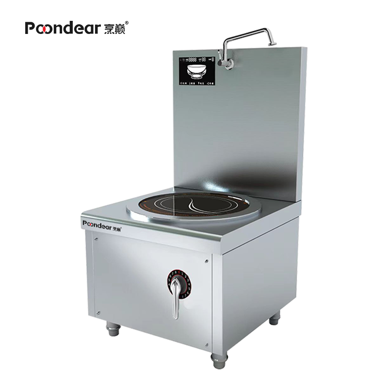 烹巅(Poondear)商用电磁平头炉学校食堂酒店单位矮汤炉电磁单头 PD-P420-E115 15kw