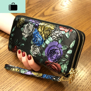 2020新款女士钱包长款双拉链钱夹皮手机包双层皮夹大容量手拿包NEW LAKE