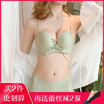 慧美婷少女平胸小胸聚拢上托可爱文胸韩版大学内衣学生高中女防下垂定型HW0139