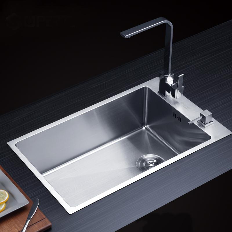不锈钢手工水闪电客单厨房水池吧台洗菜盆洗碗池水盆加厚
