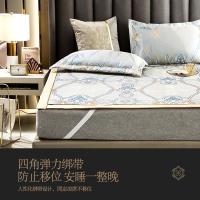 家柏饰(CORATED)冰丝凉席三件套1.8m床夏季席子1.5米可水洗折叠空调软席1.2夏凉席