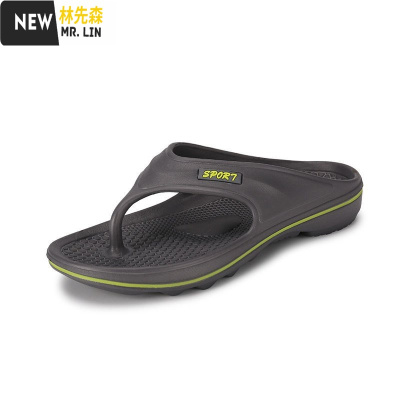 林先森eva一体成形潮流人字拖男夏季防滑外穿鞋子沙滩拖鞋男士一字拖凉拖鞋