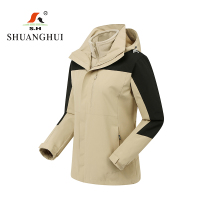 双惠男女款冲锋衣上衣SHL3308,防水面料,抓绒内胆,多色可选S-4XL