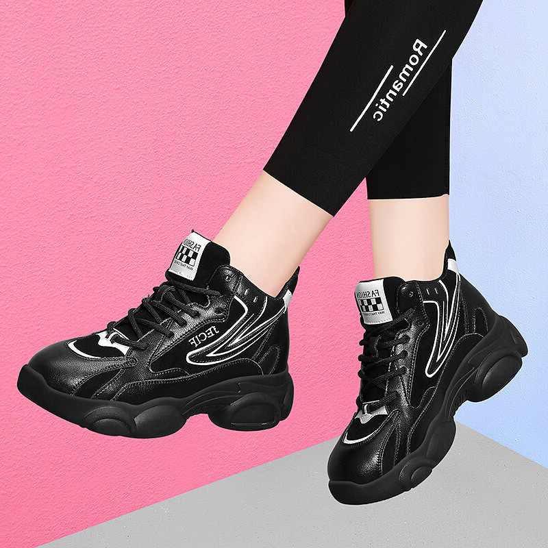ins韩版新款老爹鞋女秋季学生跑步运动厚底增高休闲鞋女
