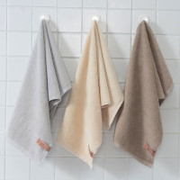 洁丽雅(Grace)230209纯棉毛巾男士3条装 5A级抗菌防螨吸水洗脸洗澡毛巾