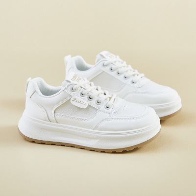 秋季小白鞋新款韩版ins潮女学生厚底增高板鞋休闲鞋街拍