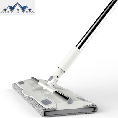 懒人墩布免手洗平板拖把夹固式替换布吸水家用大号一拖净干湿两用 三维工匠