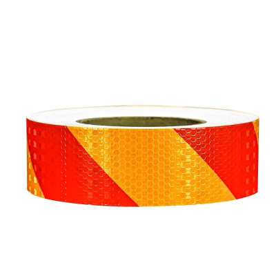 浪伍 斜纹反光警示胶带 红黄50m (单位:卷)