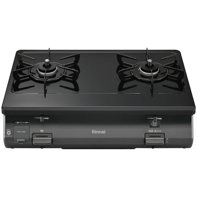 日本原装进口 RINNAI林内 台式燃气灶烤箱灶 2眼灶 RT64-2H6S-R LPG液化气