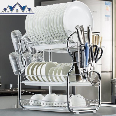 汲水沥水篮控水碗框收纳架子橱柜厨房碗筷经济型托盘家居简易餐具 三维工匠