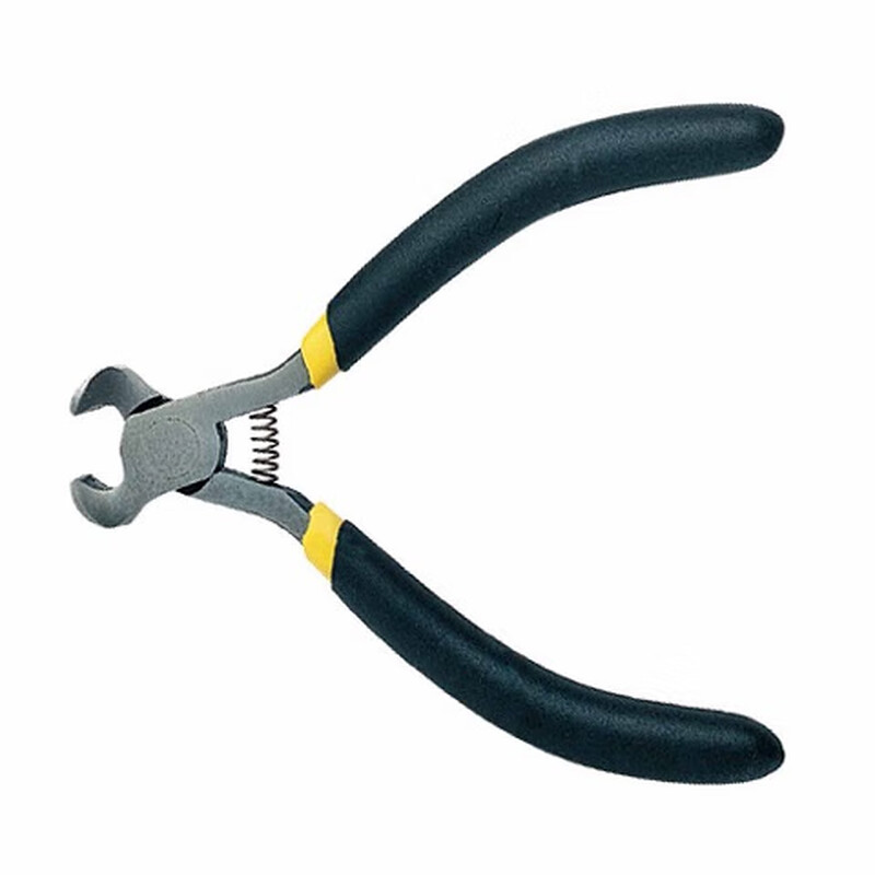 史丹利(STANLEY)黑柄迷你顶切钳高碳钢铁钉剪扎线起钉钳4寸 84-125-23
