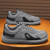 网格款秋季新款潮流百搭舒适透气简约时尚纯色百搭运动风平底板鞋