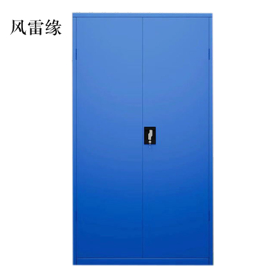 风雷缘工具柜加厚铁皮储物柜工厂车间用带抽屉汽修多功能收纳柜通门无网柜蓝色