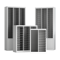 易企采 27抽铁皮文件柜办公室塑料抽屉式多层a4资料收纳柜合同凭证档案票据柜