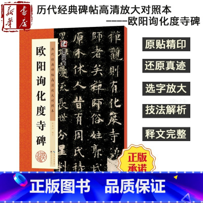 [正版]书店墨点字帖 历代经典碑帖高清放大对照本第三辑 欧阳询化度寺碑 赵泉涛 湖北美术出版社图书籍