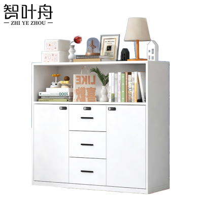 智叶舟办公资料柜中三斗120*40*109cm台