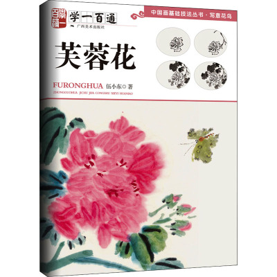 正版 学一百通 芙蓉花 写意花鸟 中国画基础技法丛书 伍小东 著 绘画R682IZ6