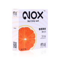 诺丝香橙味3只装避孕套超薄润滑安全套 成人情趣用品