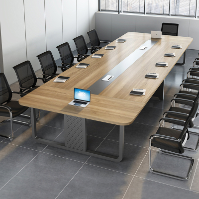 长桌会议桌椅员工开会洽谈桌办公室会议桌长条桌