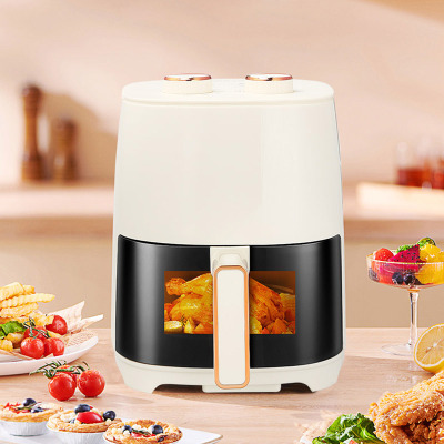 荣事达空气炸锅家用多功能一体新款大容量全自动电炸锅机械双旋钮+可视窗口RS-AF1553(AH33)