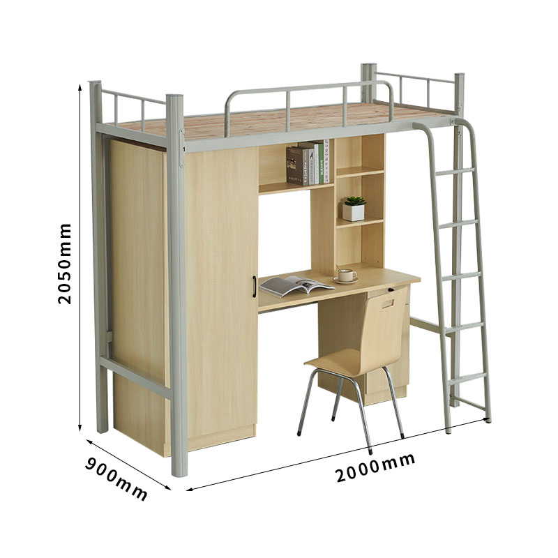 臻远ZY-SCXZ-03 公寓床上床下桌组合宿舍组合床