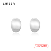 999纯银复古哑光金属拉丝耳钉耳环女高级感2025新款气质耳饰送女朋友老婆情人节七夕生日礼物