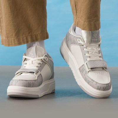 MLB鞋板鞋MONOGRAMBASIC低帮中性鞋四季款3ASXCDN3N-50GRS建议拍大半码