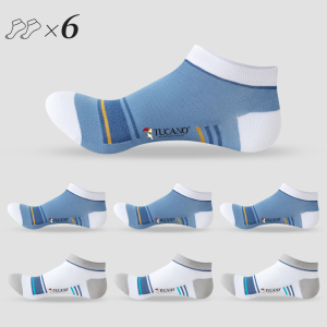 [7A抗菌]啄木鸟袜子男士夏季薄款短袜棉袜防臭吸汗男款短筒袜船袜夏天