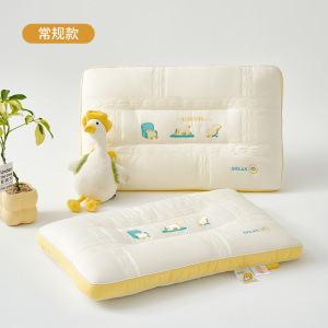 卡通桑蚕丝枕头家用一对装儿童护颈椎助睡眠枕芯成人睡觉整头