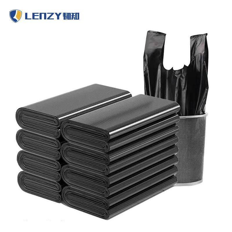 韧知 黑色手提 背心式 垃圾袋 32*53 加厚款 100个/扎