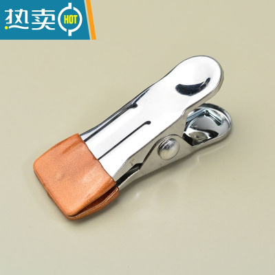 敬平不锈钢浸胶防风小夹子晒衣服家用袜子单个晾衣夹强力防滑固定 橙色无扣20个[实发30个]