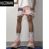 HLCOMAN2025新款美式篮球短裤 潮牌不过膝宽松四分裤男 适合篮球训练及休闲穿搭